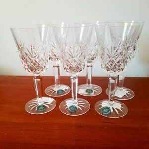 Set of 6, NEW LENOX CHARLESTON WINE GLASSES